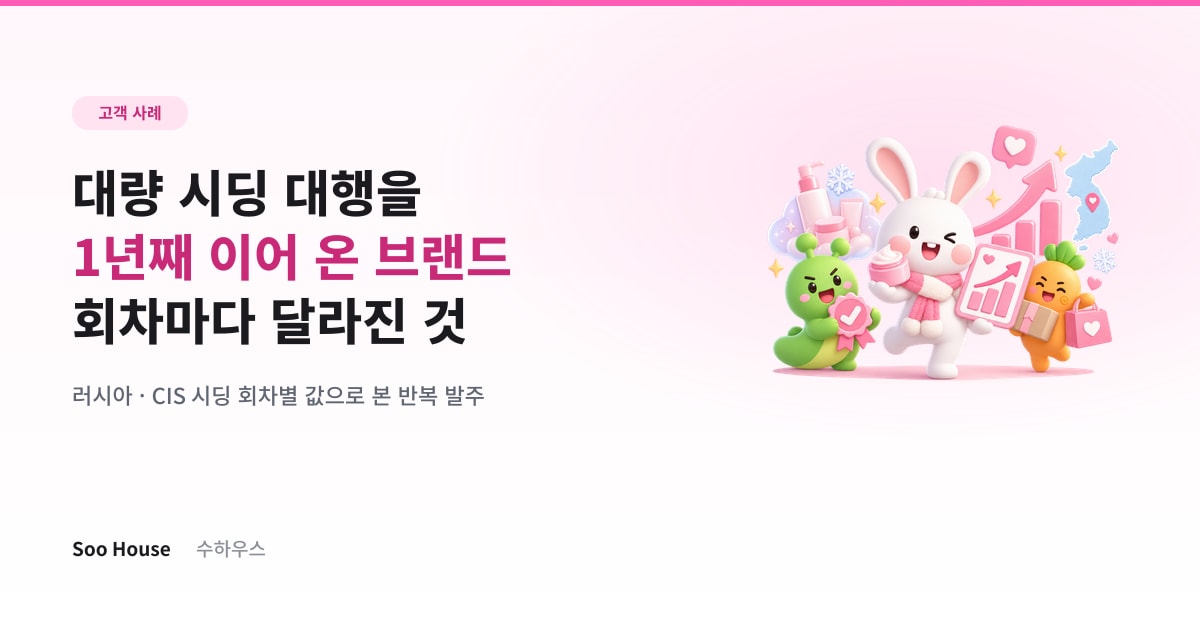 대량 시딩 대행을 1년째 이어 온 브랜드 — 회차마다 달라진 것
