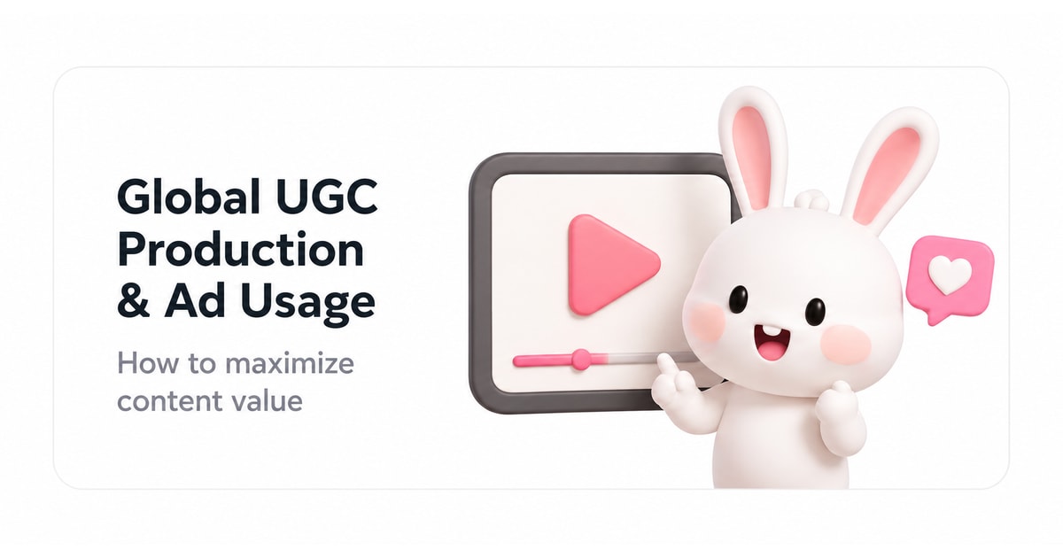 글로벌 UGC 제작과 광고 활용권 정리